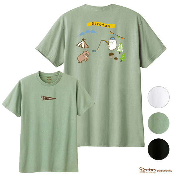 しろたんペナント刺繍キャンププリントTシャツ